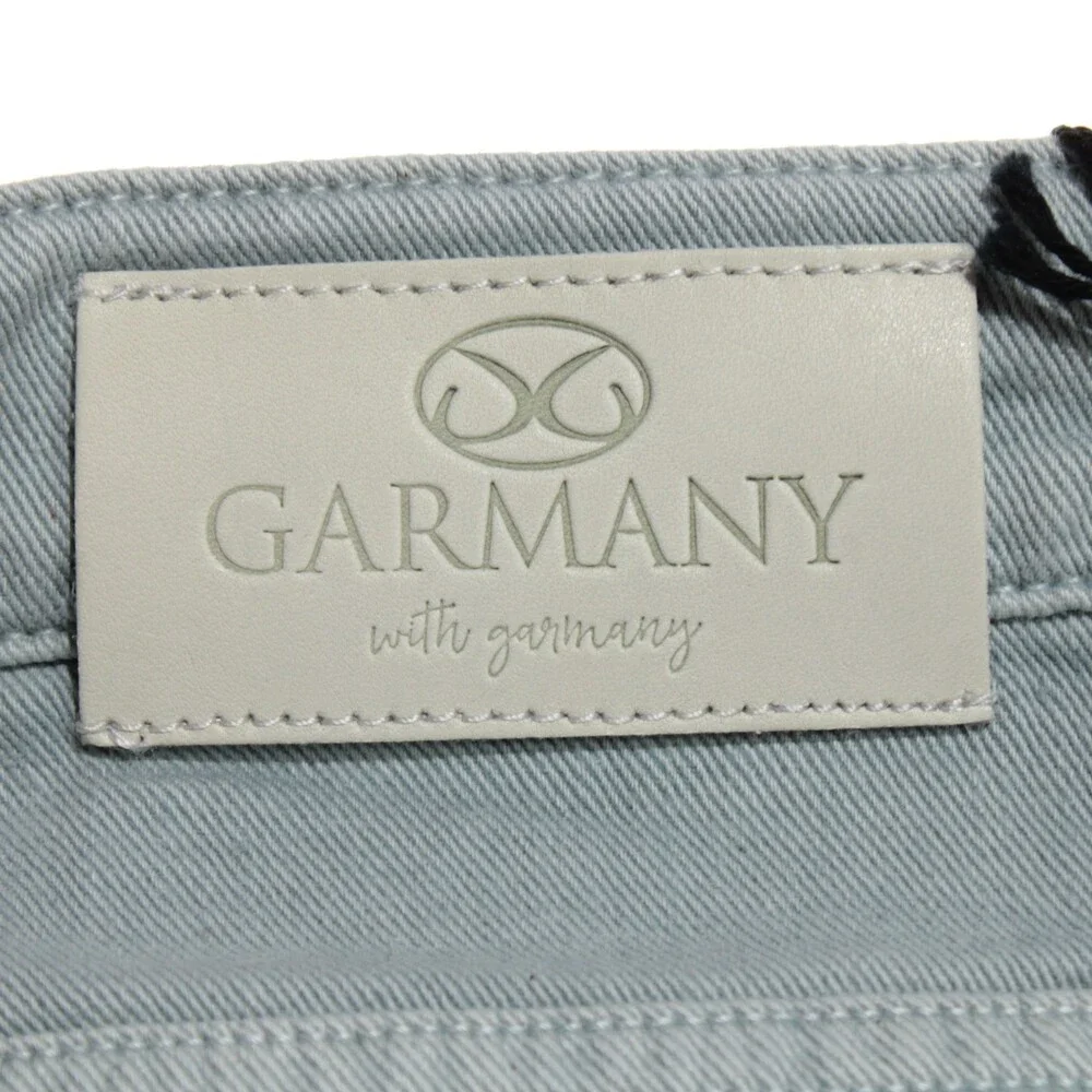 Teleria Zed For Garmany NWT Five Pocket Jeans Sz 40 US Cobra Blue Cotton & Linen